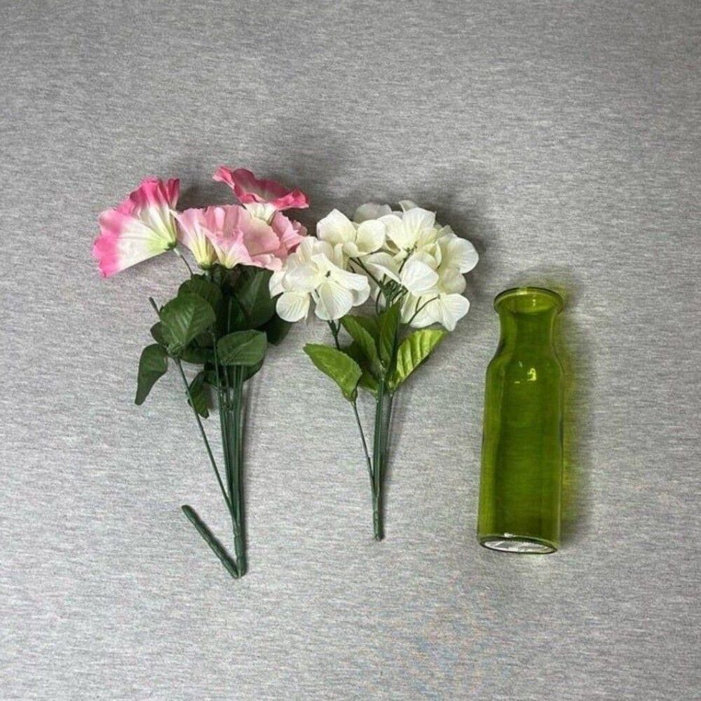 Target Faux Floral Arangement with Vase 3 PCS. Set